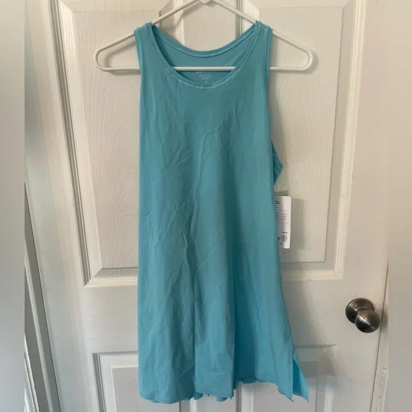Athleta NWT Aqua Match Point Athletic dress tennis dress Sky Blue women’s sz Med - Picture 5 of 10